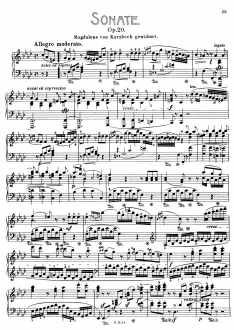 First page of Piano Sonata No.3