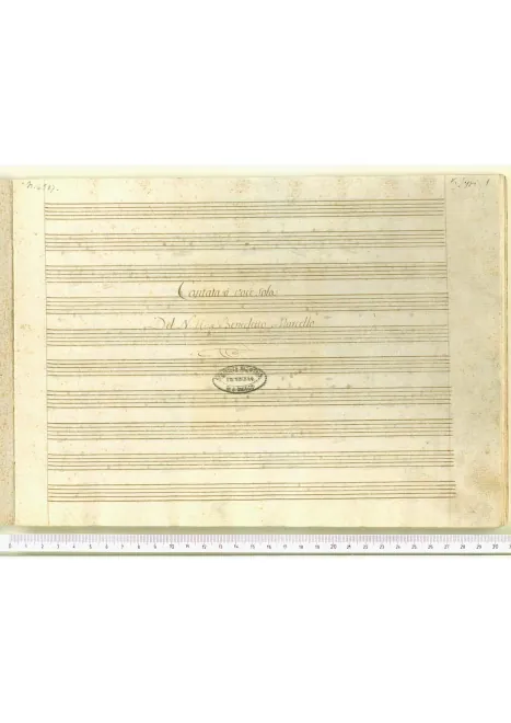 First page of O d'un sasso umido figlio