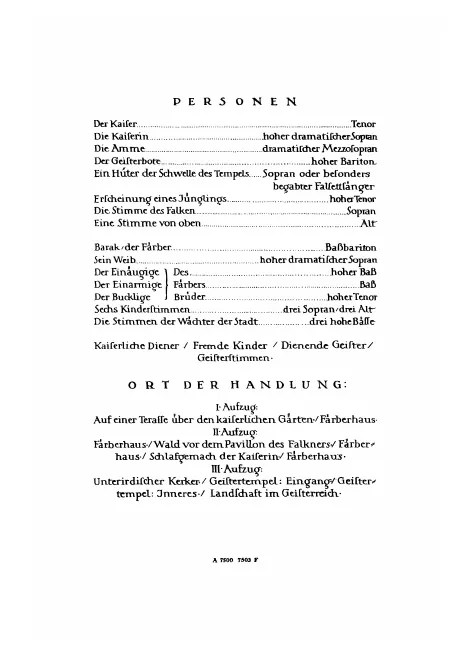 First page of Die Frau ohne Schatten