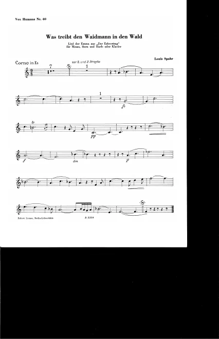 Horn Part (E)