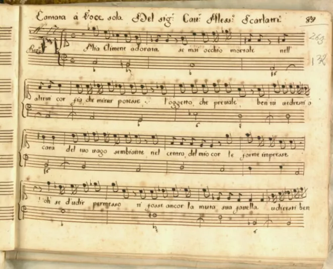First page of Mia Climene adorata se mai occhio