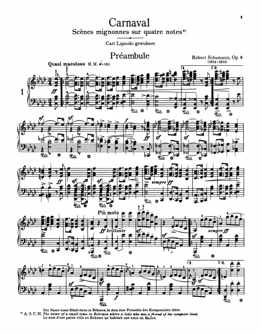 First page of Carnaval