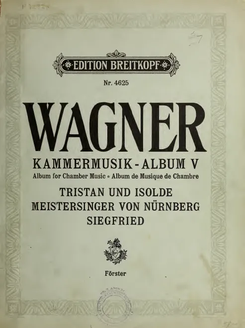 First page of Kammermusik-Albums