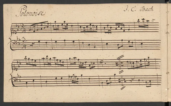 First page of Polonaise in E-flat major