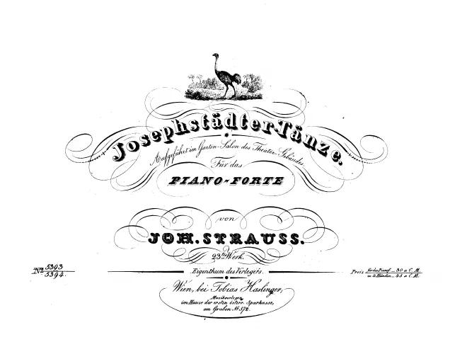 First page of Josephstädter-Tänze