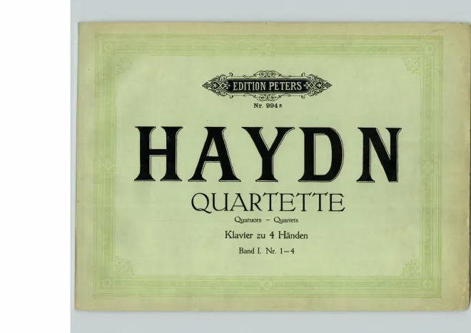 First page of String Quartet in C major