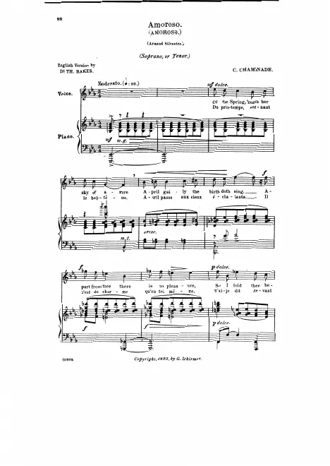 First page of Amoroso