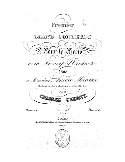First page of Piano Concerto No.1