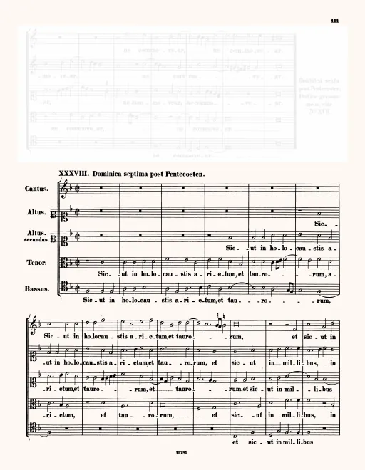 First page of Sicut in holocaustis
