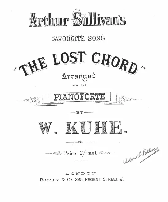 First page of The Lost Chord