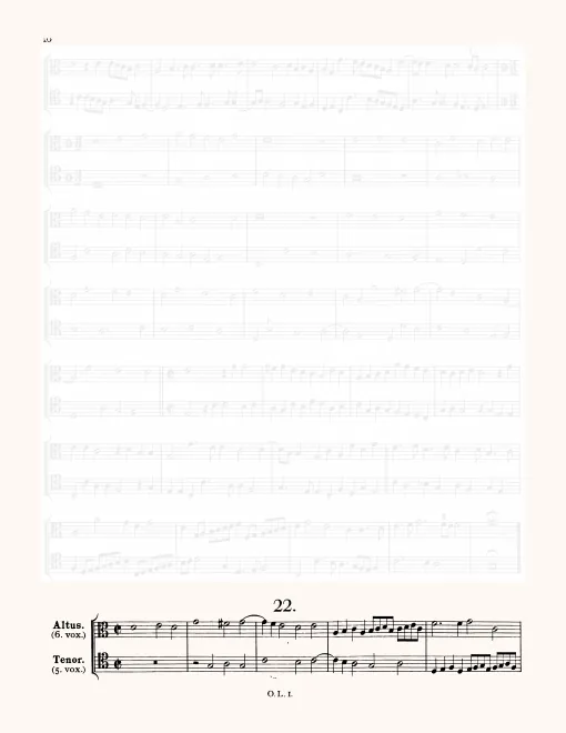 First page of Bicinium, LV 613