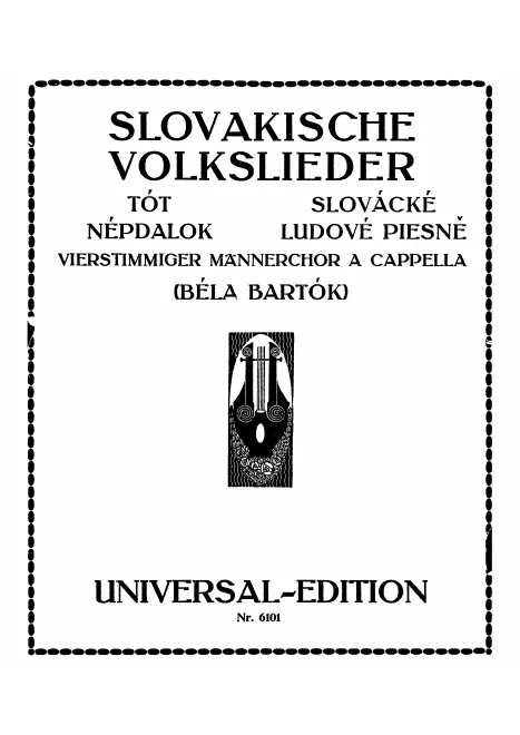 First page of 5 Slovak Folksongs