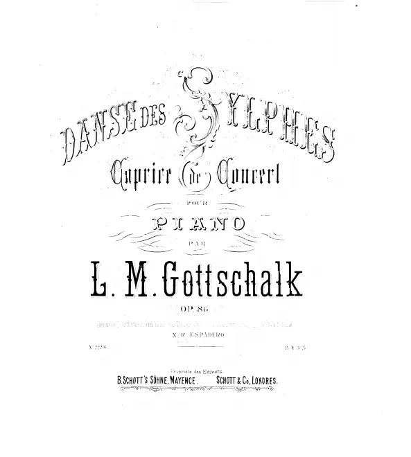 First page of Danse des sylphes