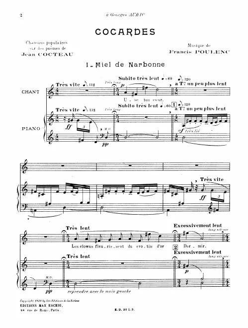 First page of Cocardes