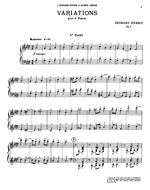 First page of Variations