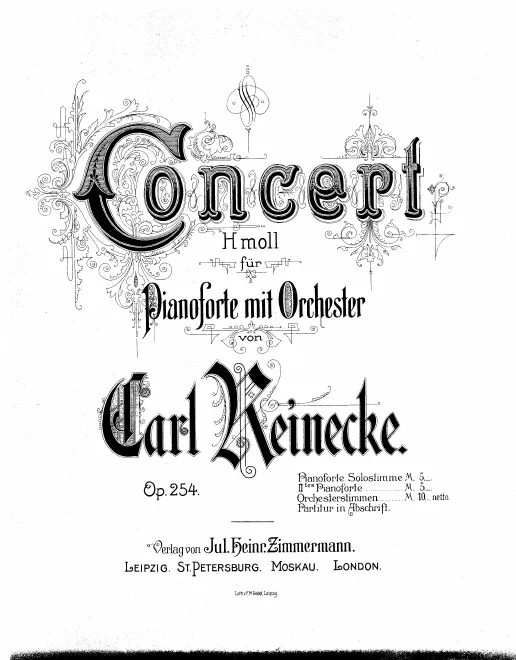 First page of Piano Concerto No.4