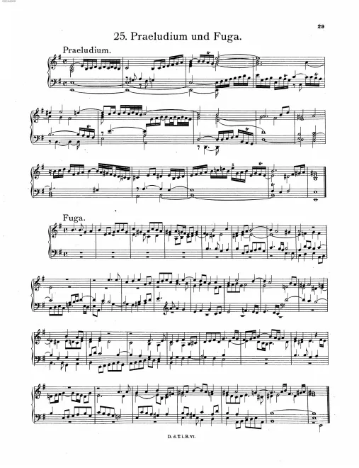 First page of Prelude and Fugue in E minor