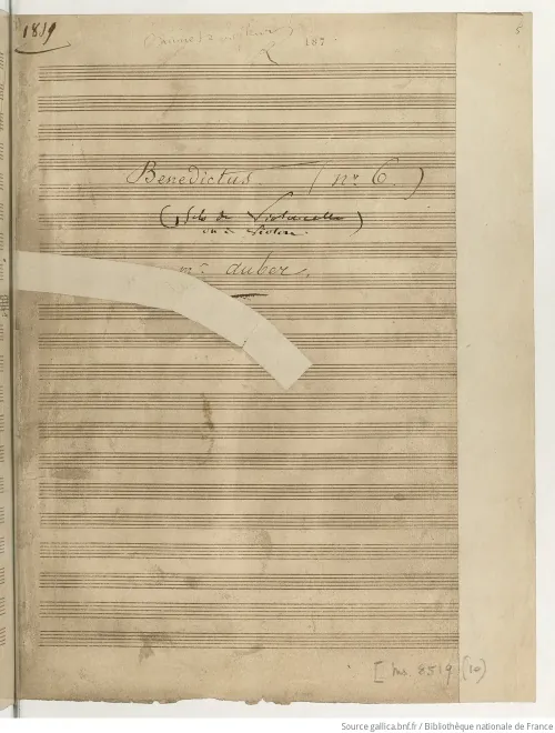 First page of Benedictus No.6