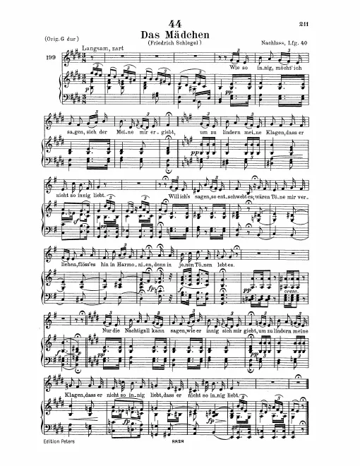 Complete Score (High Voice, transposed to )