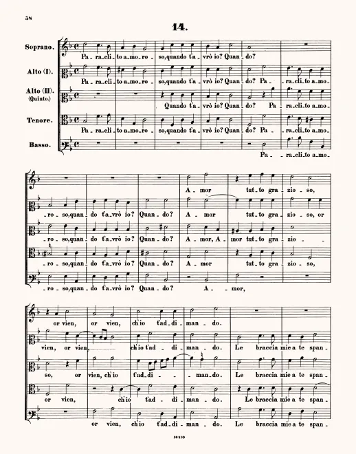 First page of Paraclito amoroso