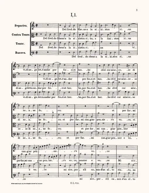 First page of Del freddo Rheno