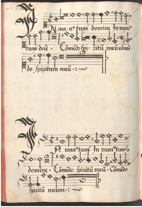 First page of In manus tuas