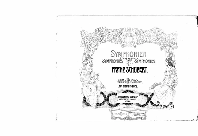 First page of Symphonien für Klavier zu vier Händen
