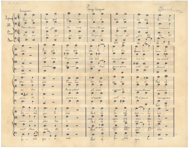 First page of Pange lingua