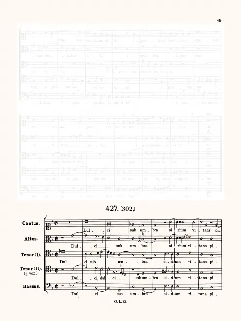 First page of Dulci sub umbra