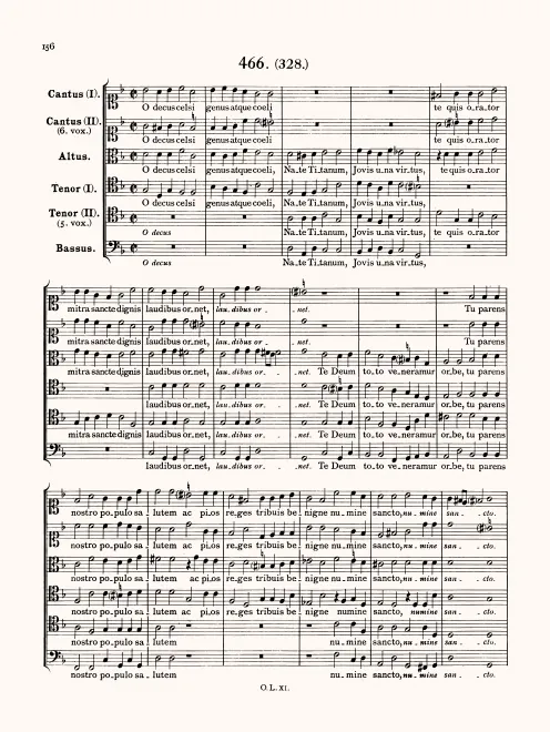 First page of O decus celsi