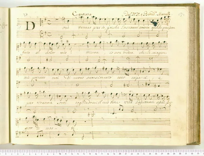 First page of Dove trovar poss'io