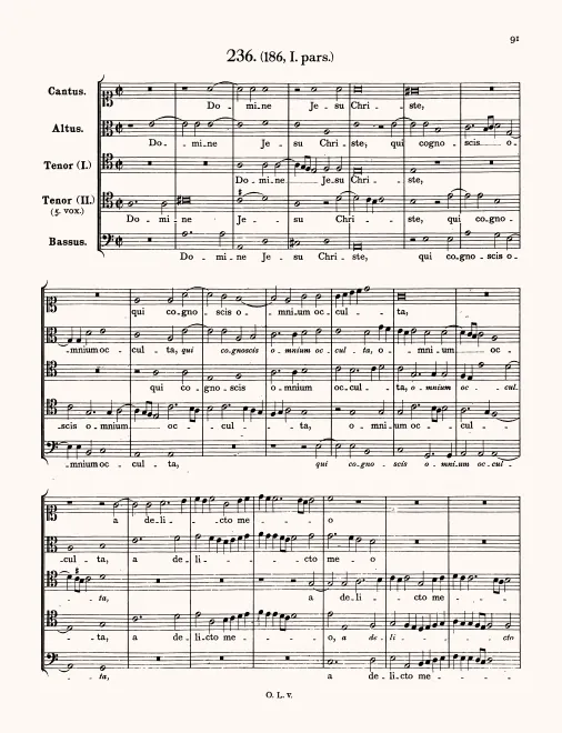 First page of Domine Iesu Christe qui cognoscis