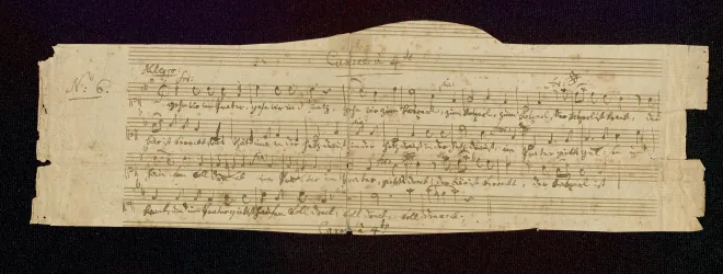 First page of Canon for 4 Voices in B-flat major