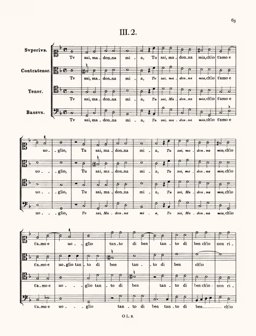 First page of Tu sai madonna mia