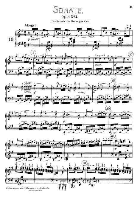 First page of Piano Sonata No.10