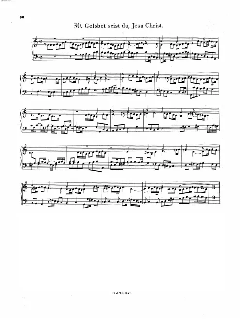 First page of Gelobet seist du, Jesu Christ