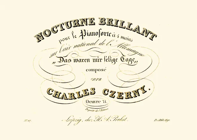 First page of Nocturne brillant sur 'Das waren mir selige Tage'