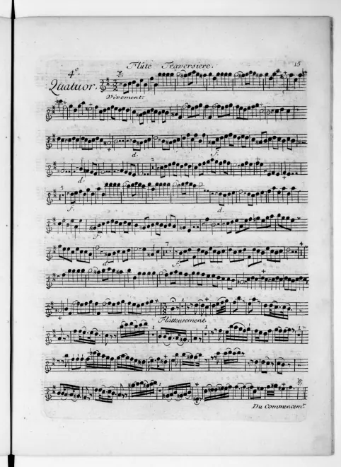 First page of Quartetto in B minor