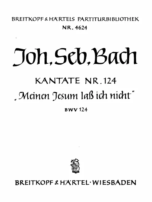 First page of Meinen Jesum lass ich nicht