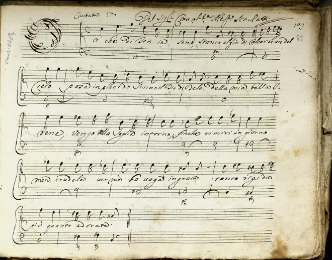 First page of Or che di Teti in seno