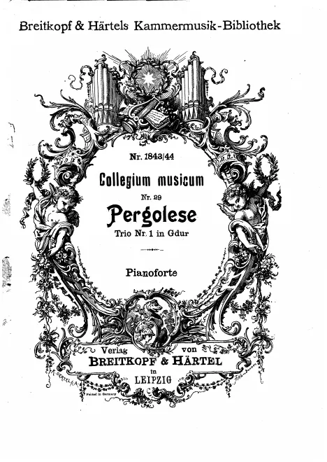 First page of Trio Sonata in G major