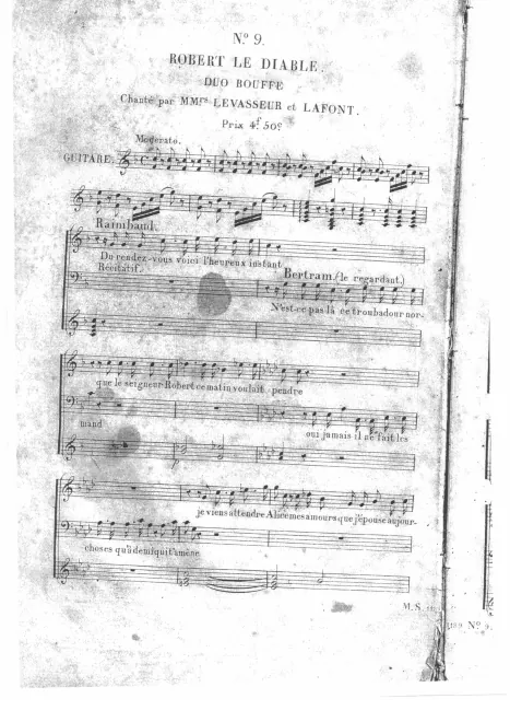 First page of Robert le Diable