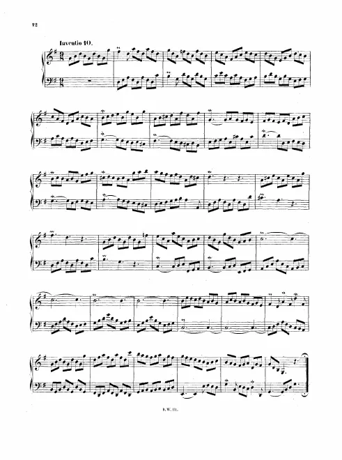 First page of Invention in G major