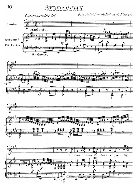 First page of Sympathy