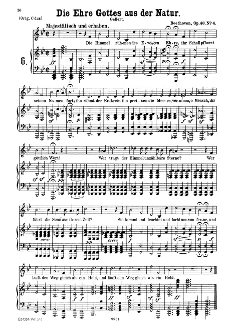 Complete Score (medium voice, transposed to )