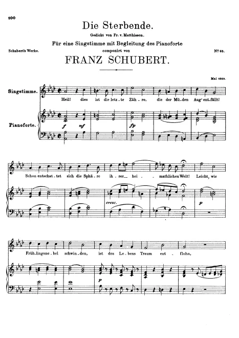 First page of Die Sterbende