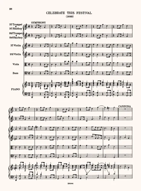 First page of Celebrate this Festival