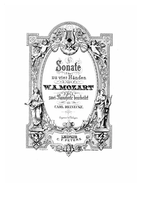 First page of Sonata for Piano Four-Hands