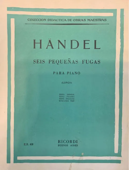 First page of Six Little Fugues