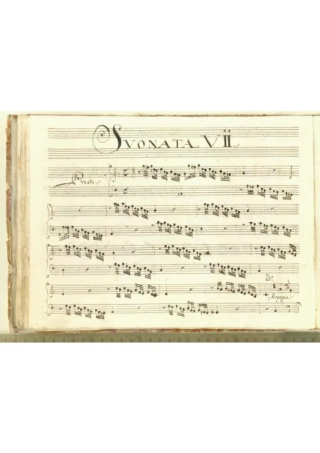 First page of Harpsichord Sonata in A minor